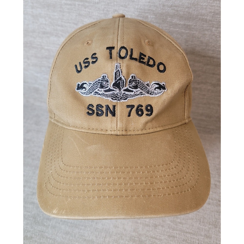 USS Toledo‎ SSN 769 Submarine Tan Adjustable Baseball Cap